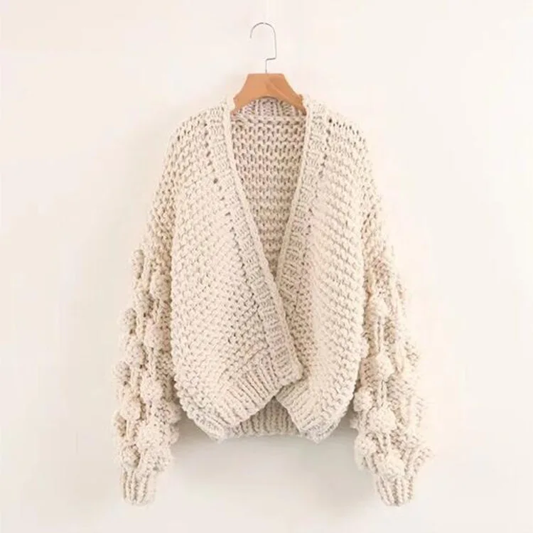 Шикарный мохеровый трикотажный кардиган с длинными рукавами свитер пряжкой