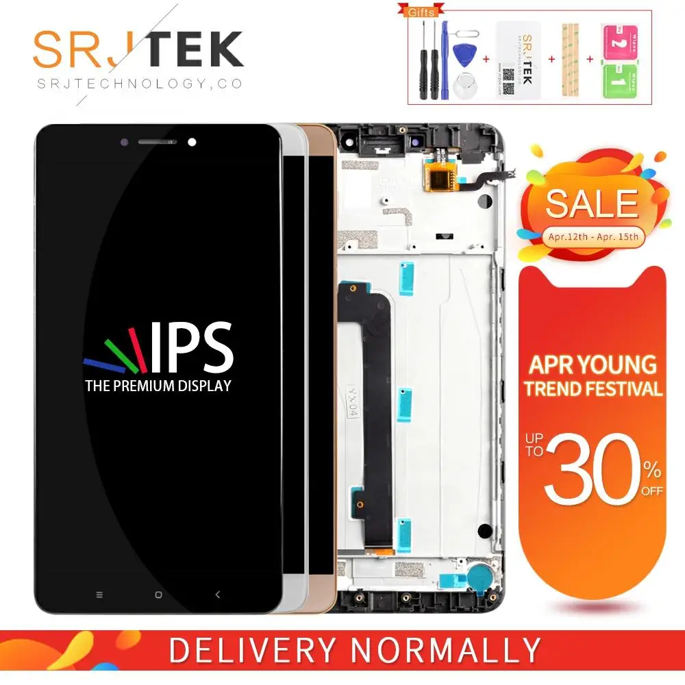 IPS Srjtek для Xiaomi MI MAX 2 LCD матрица сенсорный экран дигитайзер с рамкой 6 44 ''для Mi Max