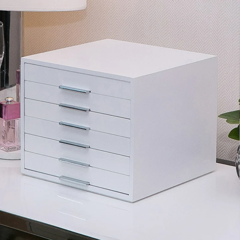 

Multi Layer Wooden Storage Box Desktop Large Makeup Trinket Storage Box Vanity Organizer Caja Almacenamiento Tableware BS50SB