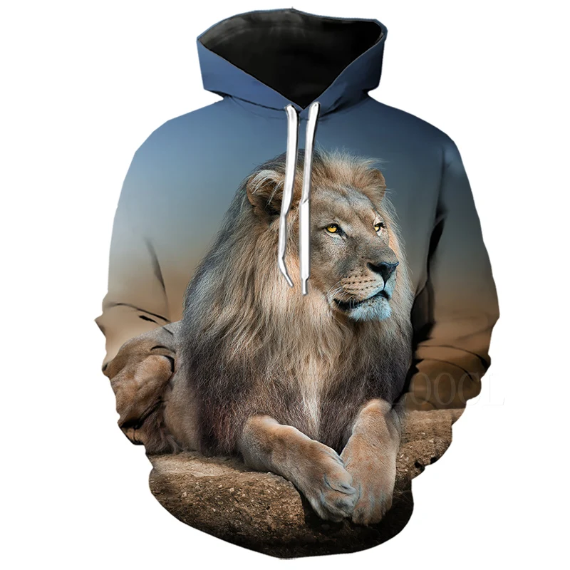 Lion Hoodies 1 Толстовки со львом больших размеров с принтом животных толстовки для мужчин/женщин Повседневный пуловер с капюшоном спортивный костюм куртка топы худи poleron hombre - Цвет: Lion Hoodies 1