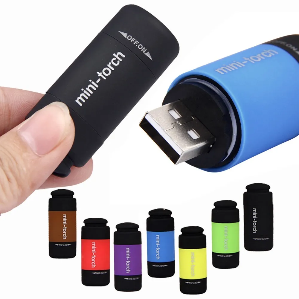 

Новый портативный мини фонарь 0,3 Вт 25Lum USB Перезаряжаемый СВЕТОДИОДНЫЙ торшер фонарь брелок L * 5