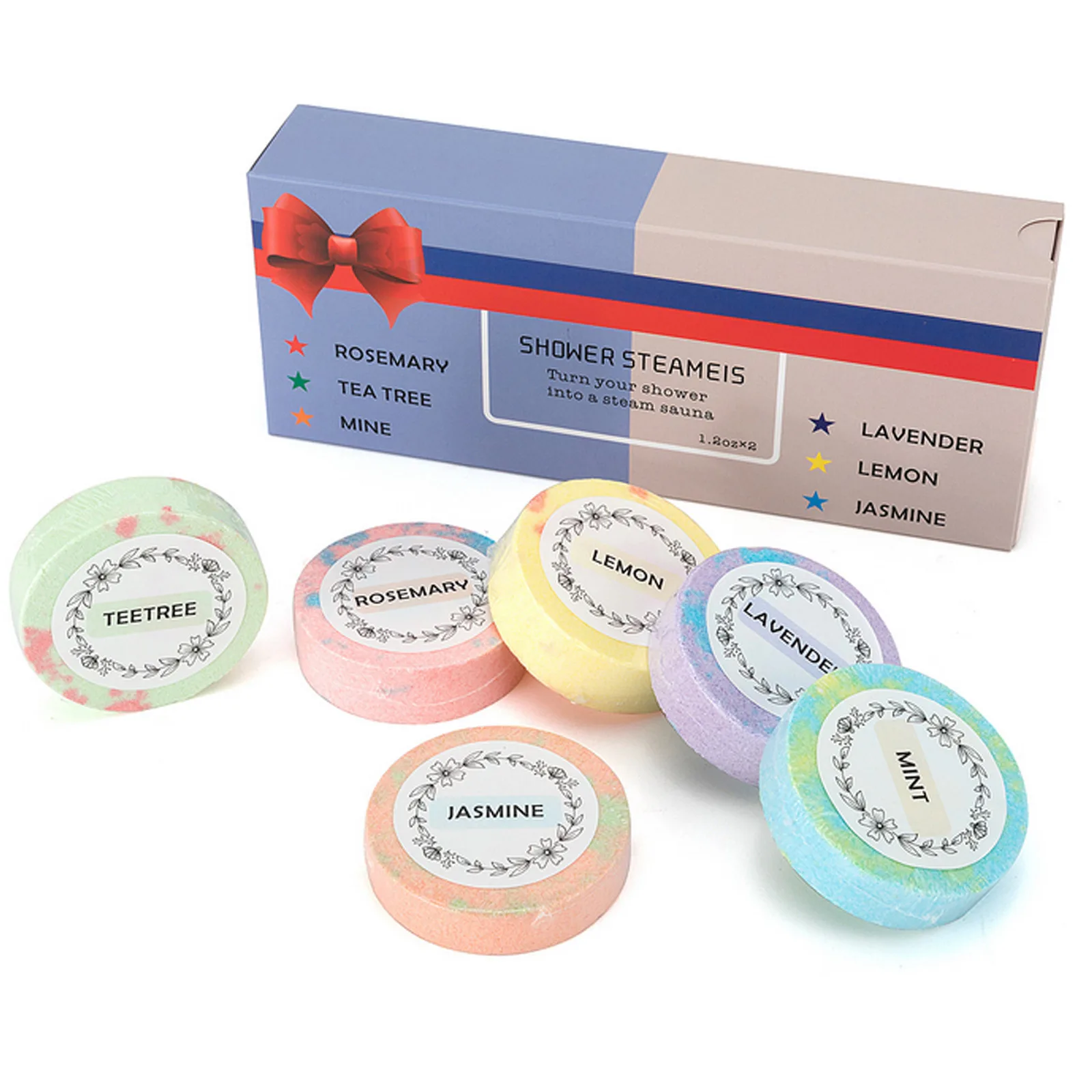 Бомба для ванны 6 шт. 35 г натуральные Бомбочки соли в спа ванной комнате Товары