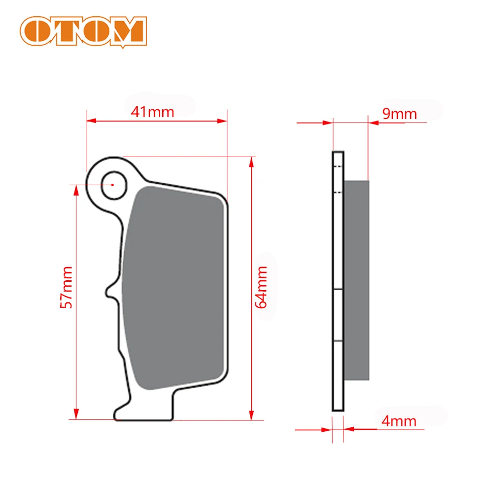 Тормозные колодки OTOM для мотоцикла передние и задние тормозные R03 Кросса байка