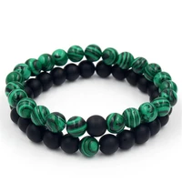 mens bracelets trend natural stone beaded hand chain punk party cool boys fashion accessories goth men jewelry bracelet