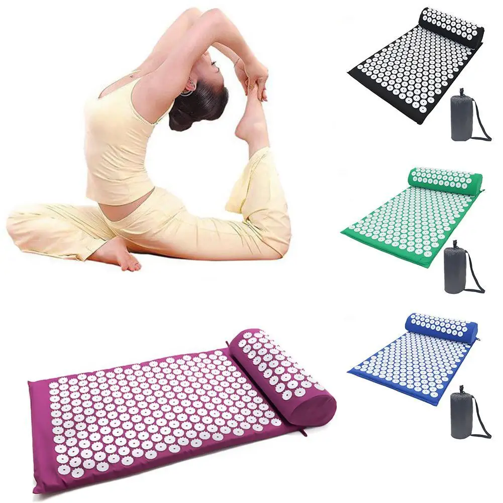 Массажер для йоги (прибл. 66*42 см) подушка Шакти-коврик акупрессурный коврик с