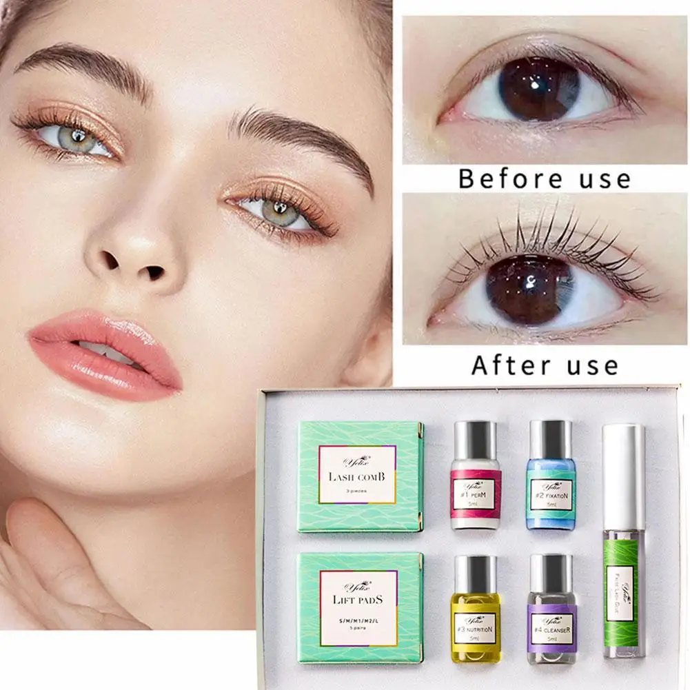 

Eyelash Perm Set Silicone Eyelashes Simple Perm Keratin Eyelashes Surgery Lasting And Naturally Not Easy To Take Off