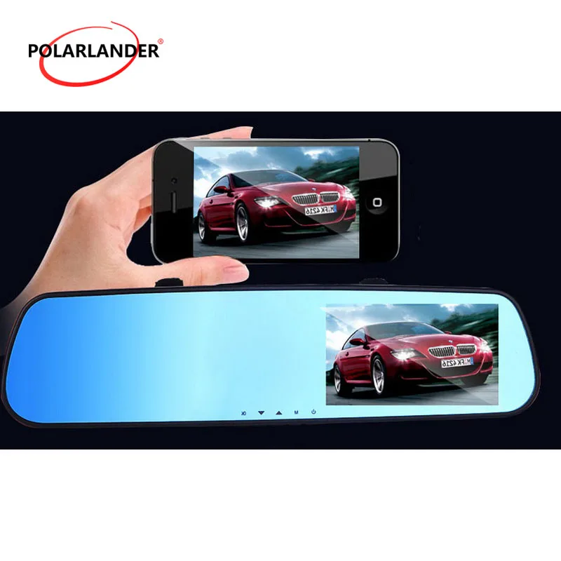 Автомобильная камера зеркало заднего вида Автомобильный видеорегистратор видео