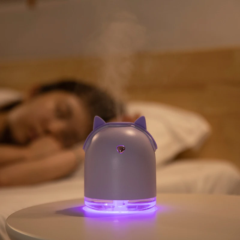 

Wireless Humidifier With 2000mAh Battery Cute Pet USB Air Humidificador Colorful Lamp Ultrasonic Aroma Oil Diffuser