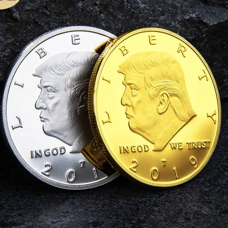 2019 год памятная монета с позолоченным орлом президента Дональда Трампа новые