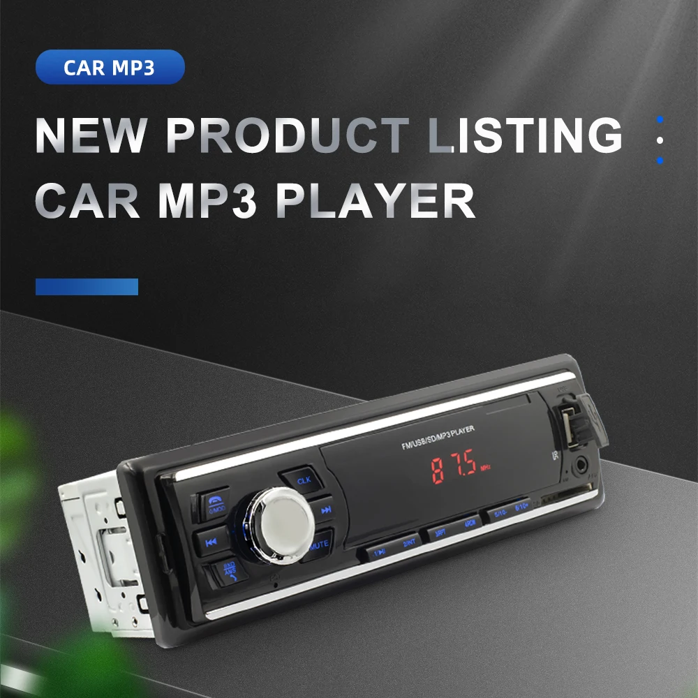 

ISINBOX 1 Din Car Stereo MP5 Player Bluetooth USBAUX-Input FM Radio Receiver Head Unit + Remote Control Car Radio Audio Player