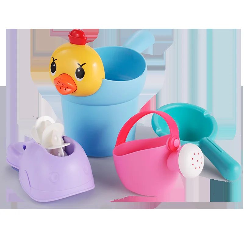 

4pcs/set Bathroom Interactive Shower Spray Beach Toy Swimming Water Toys Child's Play Educational for Children Baby Bath Toys