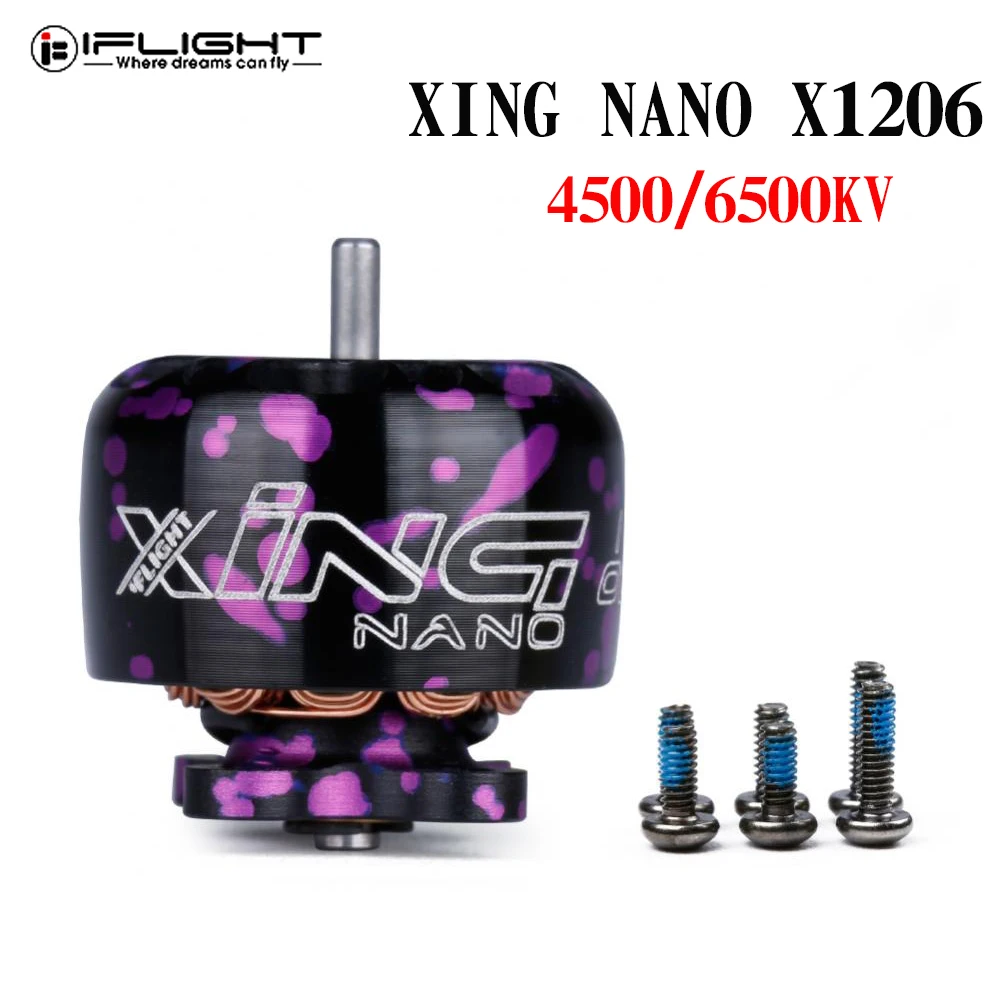 IFlight XING NANO X1206 4500KV 6500KV 2 4S CW Thread бесщеточный двигатель для радиоуправляемого дрона