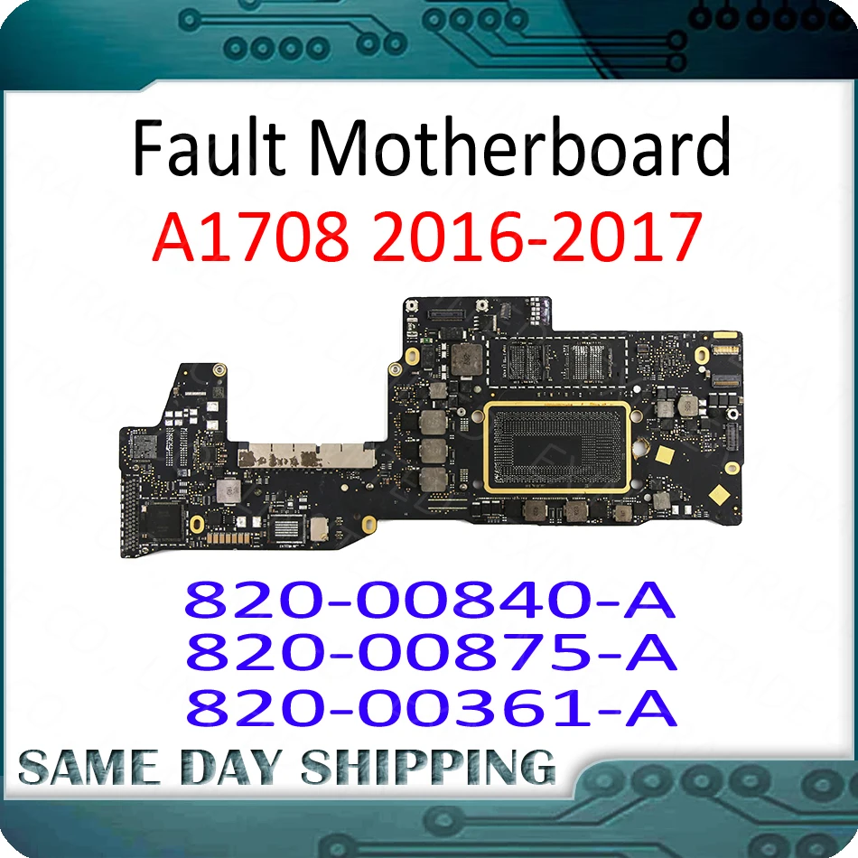 Неисправная материнская плата A1708 820-00875-A 820-00361-A 820-00840-A для MacBook Pro 13 &quotA1708