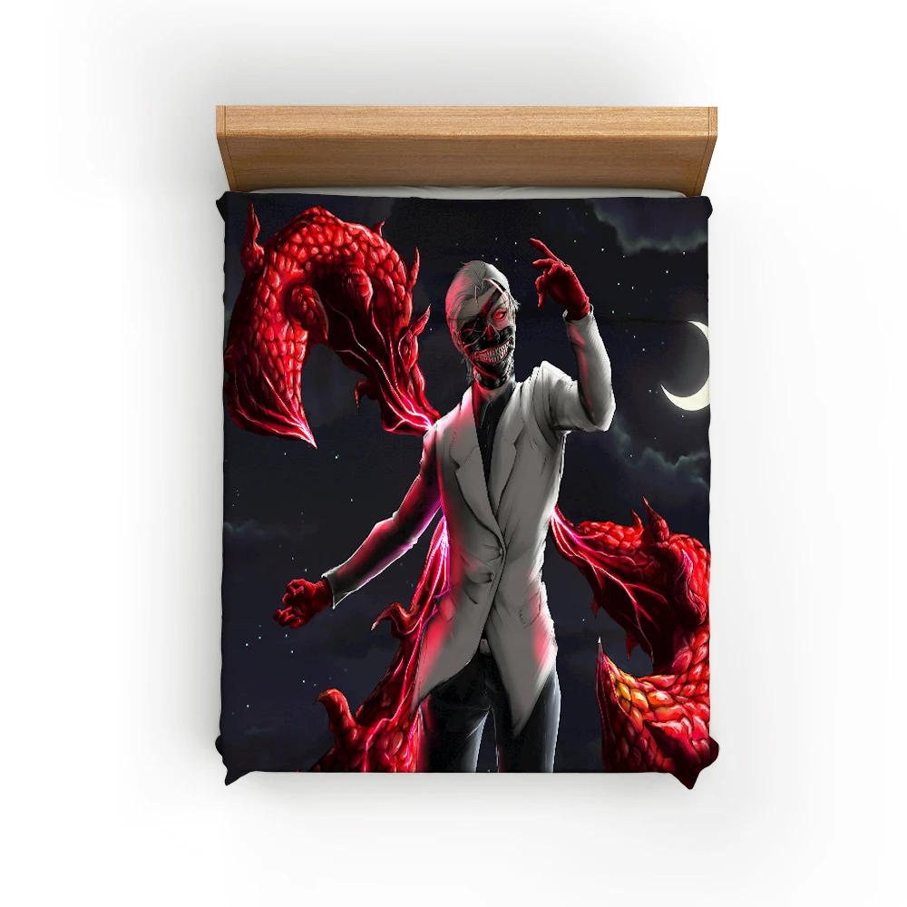 Японский постельное белье с аниме из микрофибры одеяло покрывало один двойной