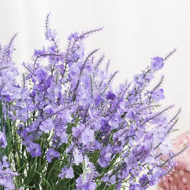 Романтика Прованс искусственный цветок фиолетовый Букет Лаванды с зелеными