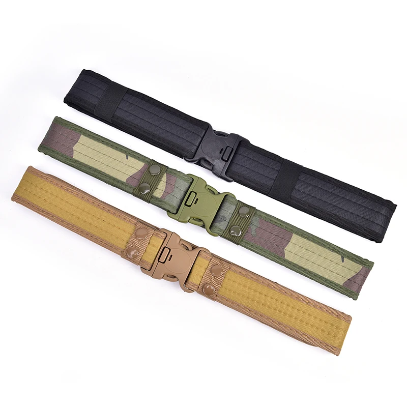 

Tactical Sport Belt with Plastic Buckle Military Adjustable Outdoor Fan Hook Loop Waistband