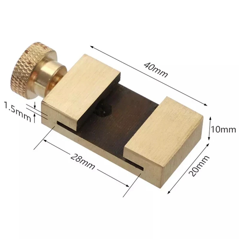 

Steel Ruler Positioning Block Brass Angle Scriber Line Marking Gauge Ruler Locator DIY Carpentry Scriber Measuring Tools