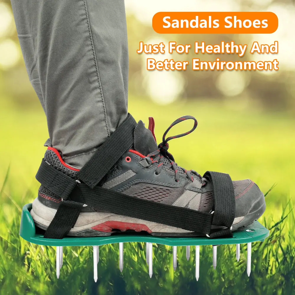 

Lawn Aerator Shoes Gardening Walking Lawn Aerator Sandals Garden Grass Loosening Tools Grass Spikes Grass Shoes Durable