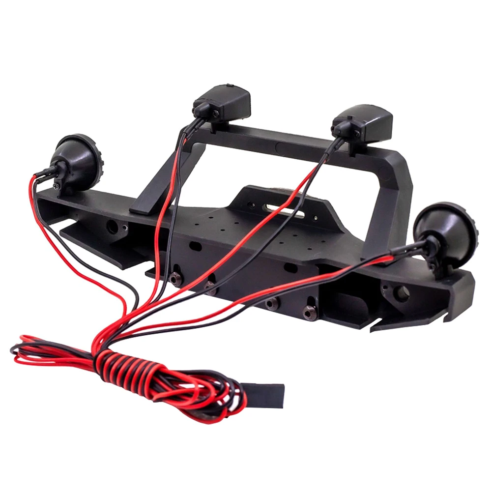 

Aluminum Alloy DIY Durable Upgrade 1:10 Crawler Toy Black RC Car Bumper For SCX10 90046 Replacement Parts Front Rear Spare