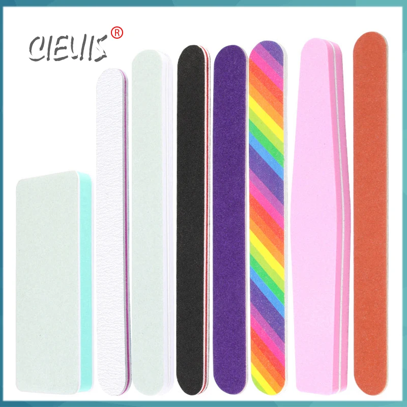 Пилка для ногтей маникюрный набор буфер инструмент дизайна лайм