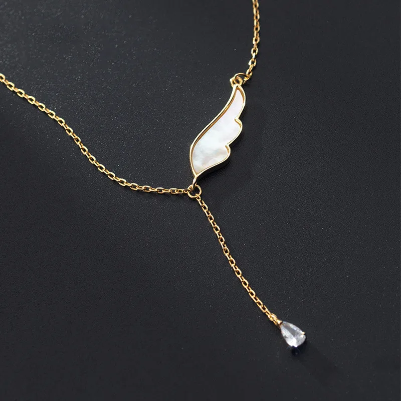 

Цепочка с подвеской в виде крыльев Ангела, серебро 925 пробы