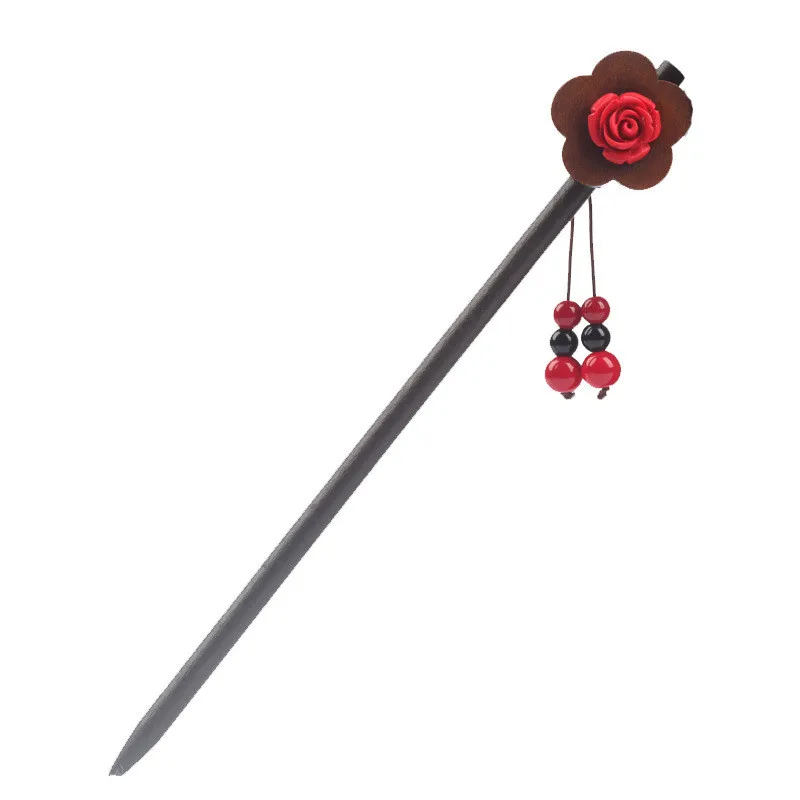 Винтажные резные розовые длинные подвески-шпильки с кисточками для женщин и