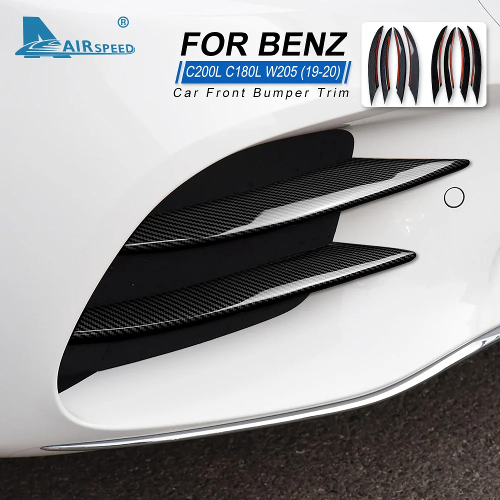 

АБС-пластик для Mercedes Benz C Class W205 C180 C200 C220 C250 C300 C350 C400 C450 C160 аксессуары для автомобильного переднего бампера распределитель губ Spoile