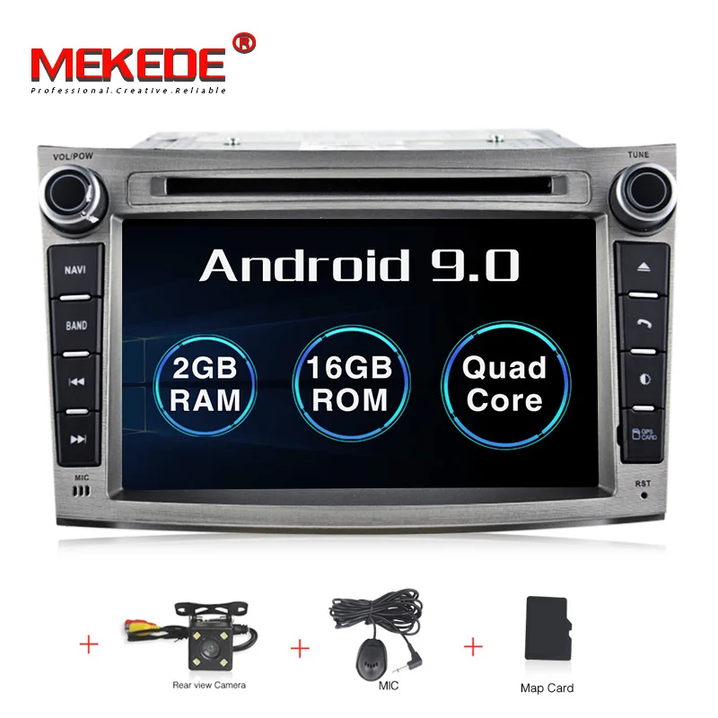 16G add camera MEKEDE 4G+ 64G Android 9,0 автомобильный Радио dvd-плеер мультимедиа для SUBARU OUTBACK 2008-2013 BT wifi gps RDS Wi-Fi - Цвет: 16G add camera