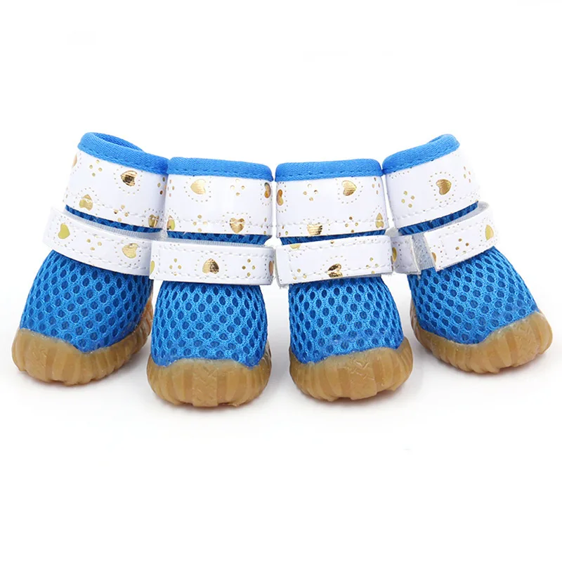 Summer Pet Dog Sandals Rain Shoes Anti Slip For Small Dogs Chihuahua York Teddy Puppy Pomeranian Poodle Breathable Rubber Boots