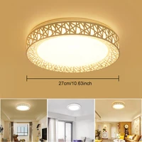led ceiling light bird nest round lamp modern fixtures for living room bedroom kitchen wzpi