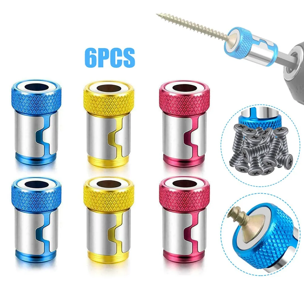 

Magnetic Ring 1/4” Metal Screwdriver Bit Magnetic Ring For 6.35mm Shank Anti-Corrosion Drill Bit Magnet Powerful Ring