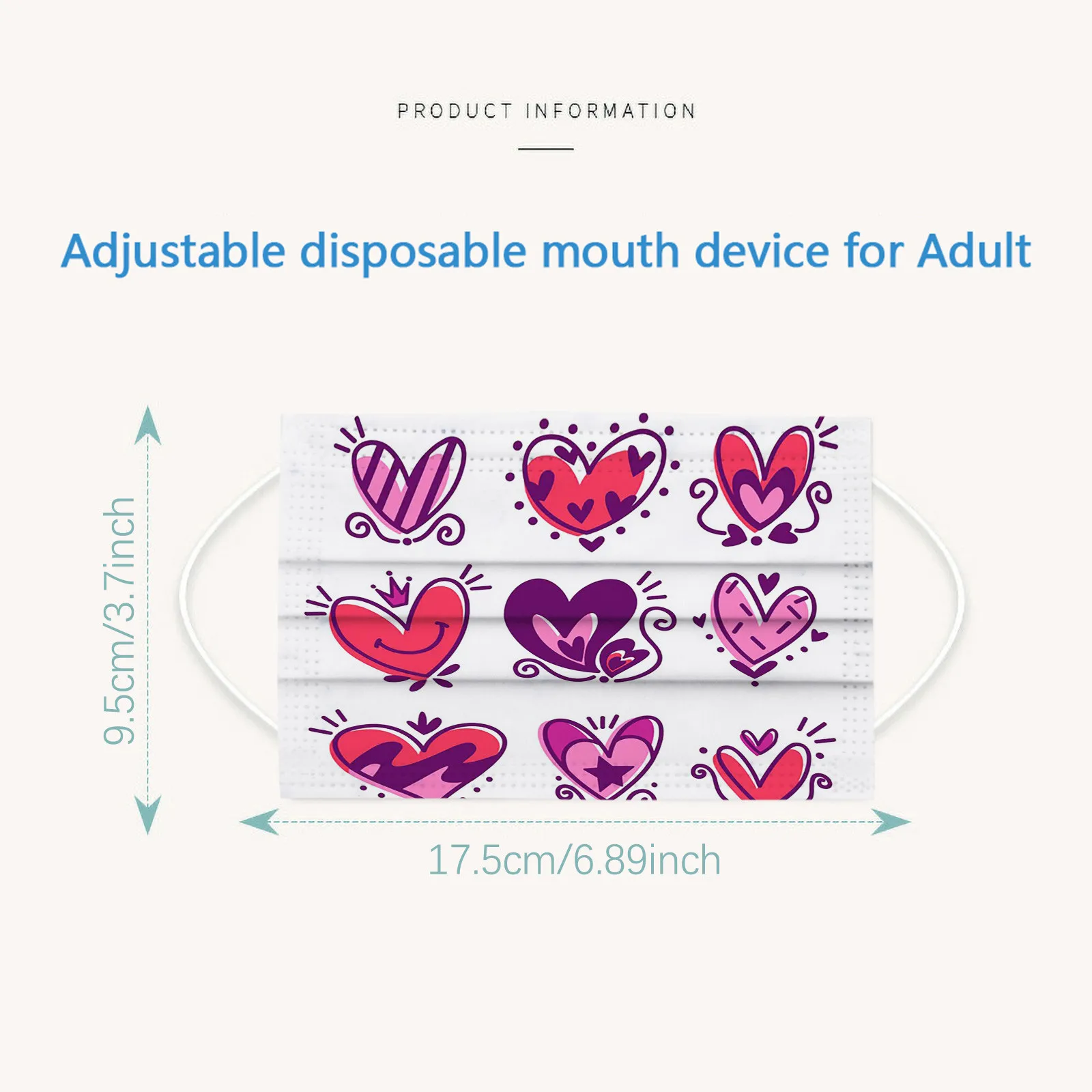 

10PC Adult Mask Disposable High Quality Mask 3Ply Earhook Breathable Mouth Cover Mask masque Mascarilla