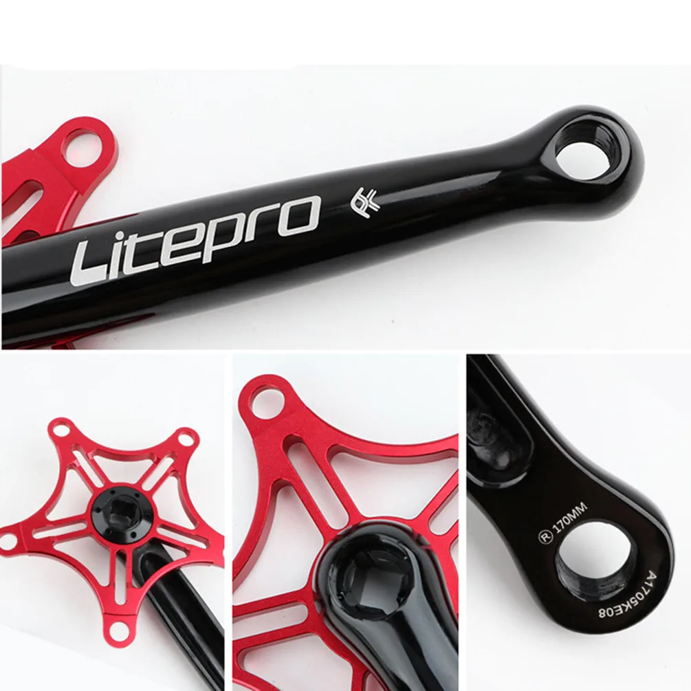 Litepro 130BCD Кривошип для велосипеда складной велосипед Сверхлегкий квадратный из