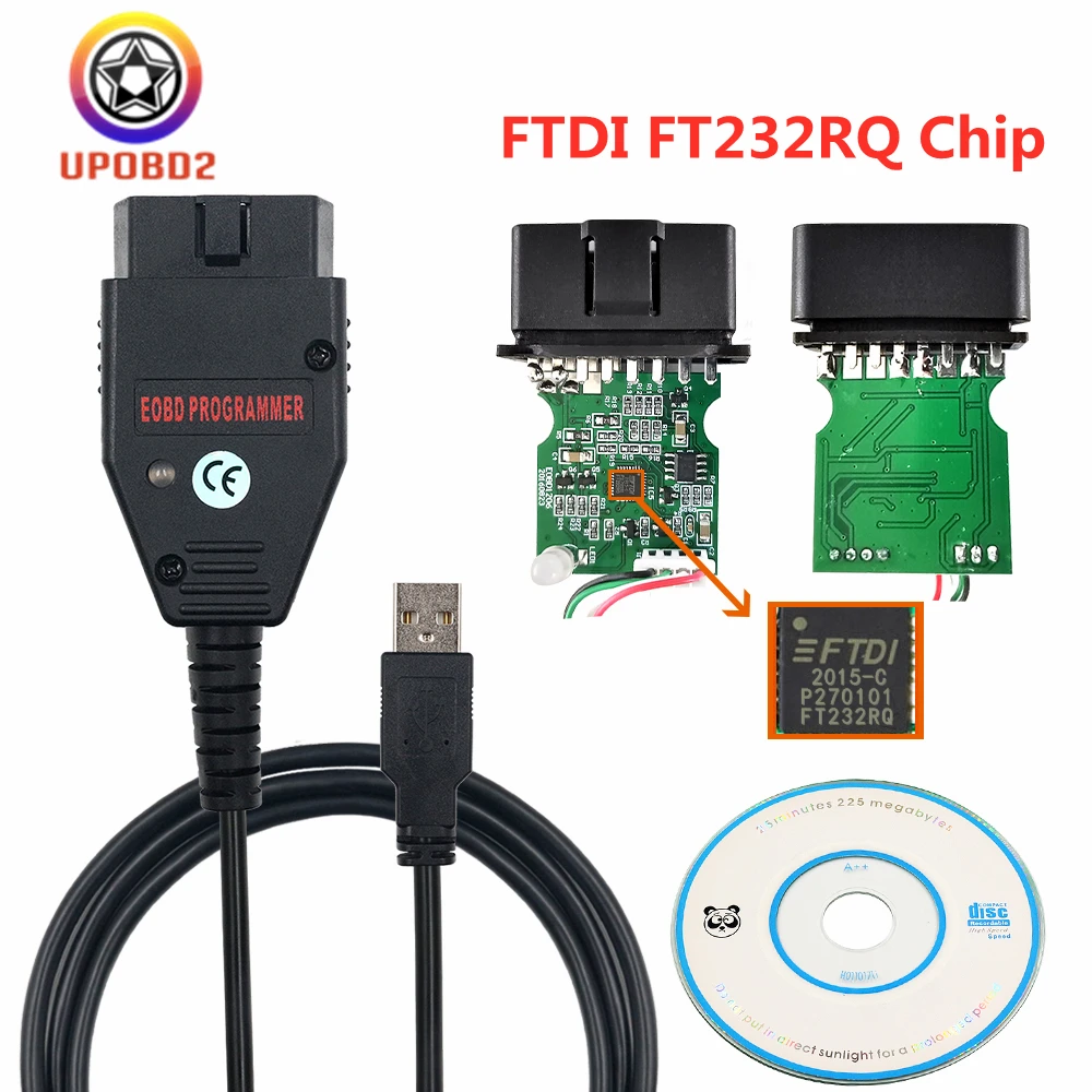 ECU Программатор Galletto 1260 чип инструмент для настройки EOBD2 / OBDII OBD2 Flasher с FTDI FT232RQ