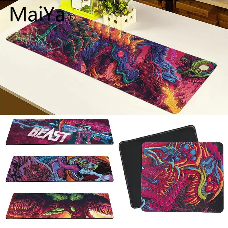 Maiya Top Quality CS GO Hyper Beast DIY Design Pattern Game mousepad Free Shipping Large Mouse Pad Keyboards Mat | Компьютеры и офис