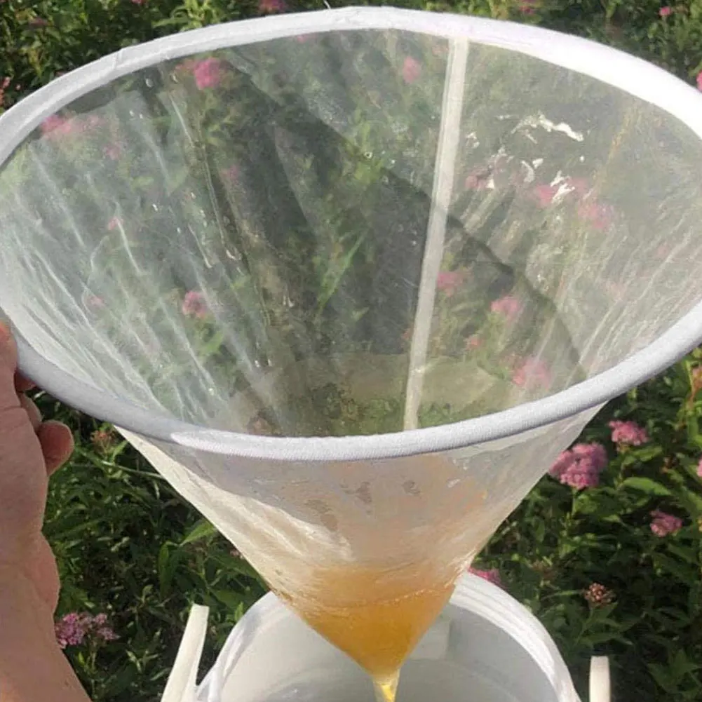 

Honey Flow Filter Mesh Nylon Cone-shape Beekeeping Strainer Fiber Bee Net Purifier Beekeeper Beehive Tools Bees Equipment