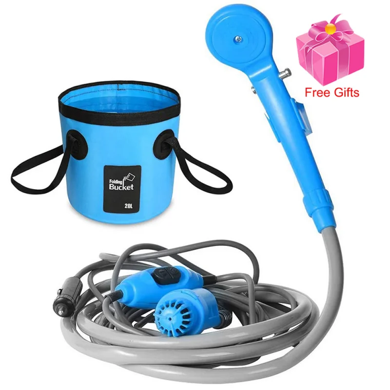 

Portable Car Washer with Cigarette Lighter Dc 12V Cleaning Tool Car Washing Outdoor Camping Travel Shower Tourism and Camping