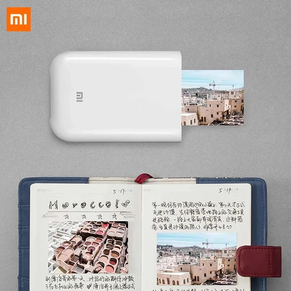 

Pocket Picture Xiaomi Mijia Mini Portable Photo Printer 300 DPI For Smart Mi Home Wireless Bluetooth Connection For Android IOS