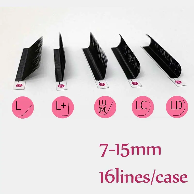

Premium Eyelash Extension Silk Soft Individual Eye Lash Extensions C/D/L Curl False Lashes 8-15mm