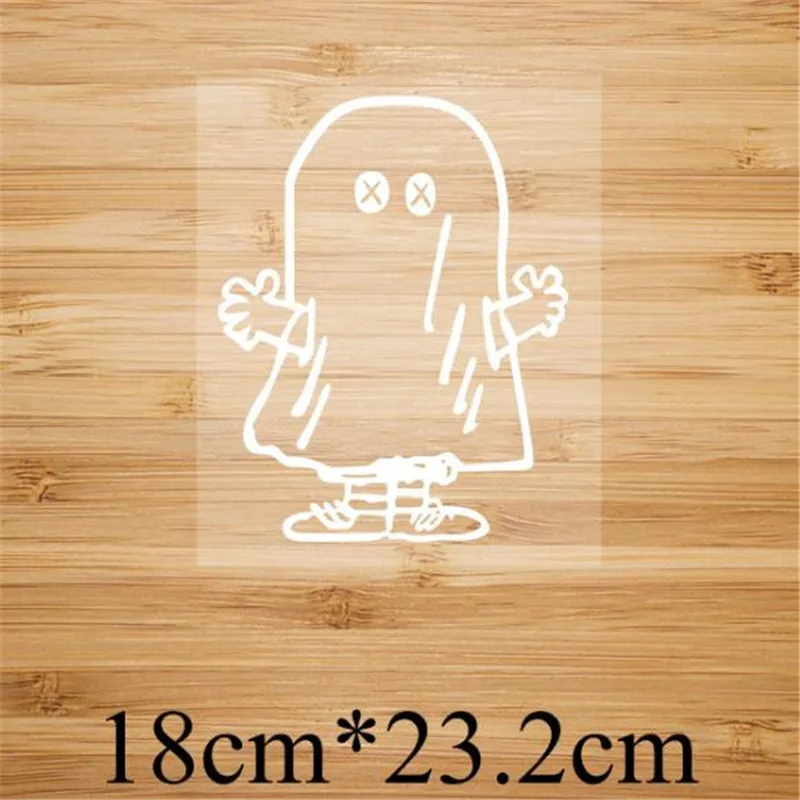 

Patch DIY Patches Iron Ons Cartoon Ghost Stickers for Clothes Heat Tranfer Clothing Accessories Fashion Pattern Free Shipping