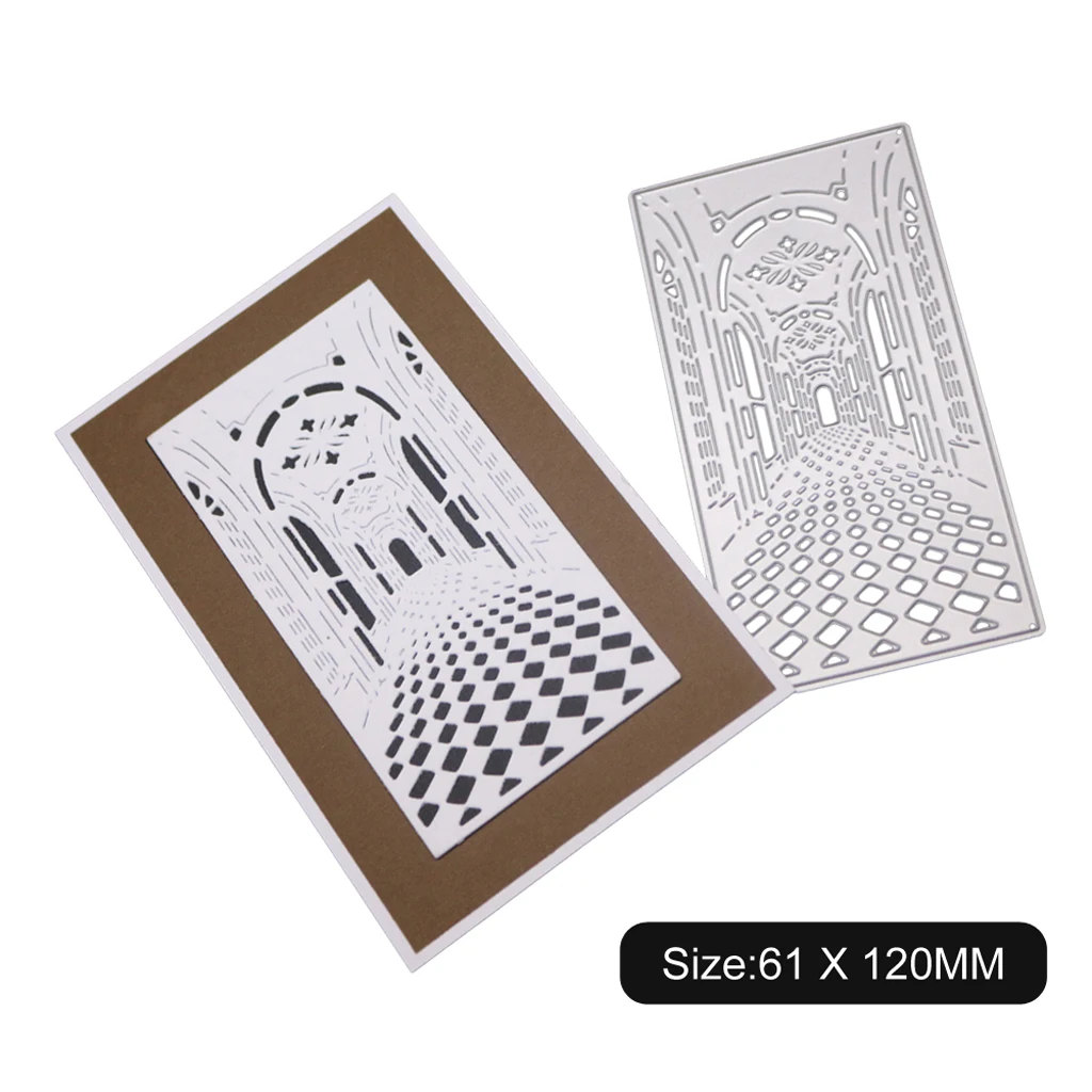 Gate Door Metal Cutting Dies Stencil DIY Scrapbooking Album Stamp Paper Card Embossing Craft Decor | Дом и сад