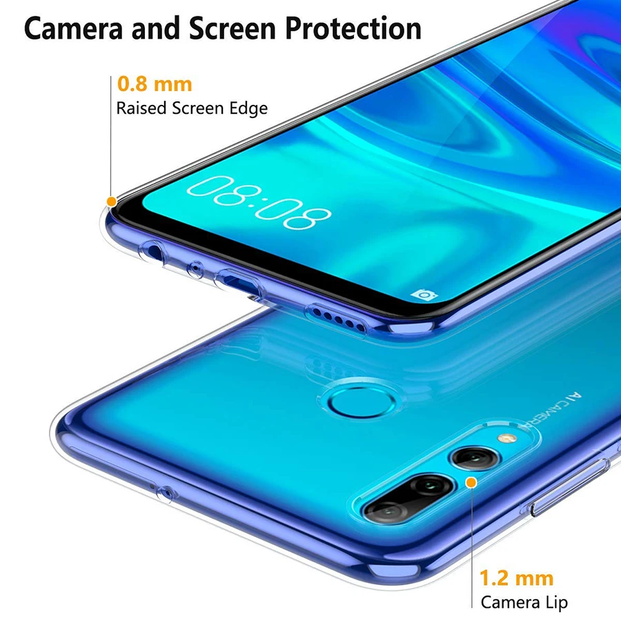 Прозрачная задняя крышка из ТПУ для Honor 20 Pro чехол телефона 20S тонкий прозрачный