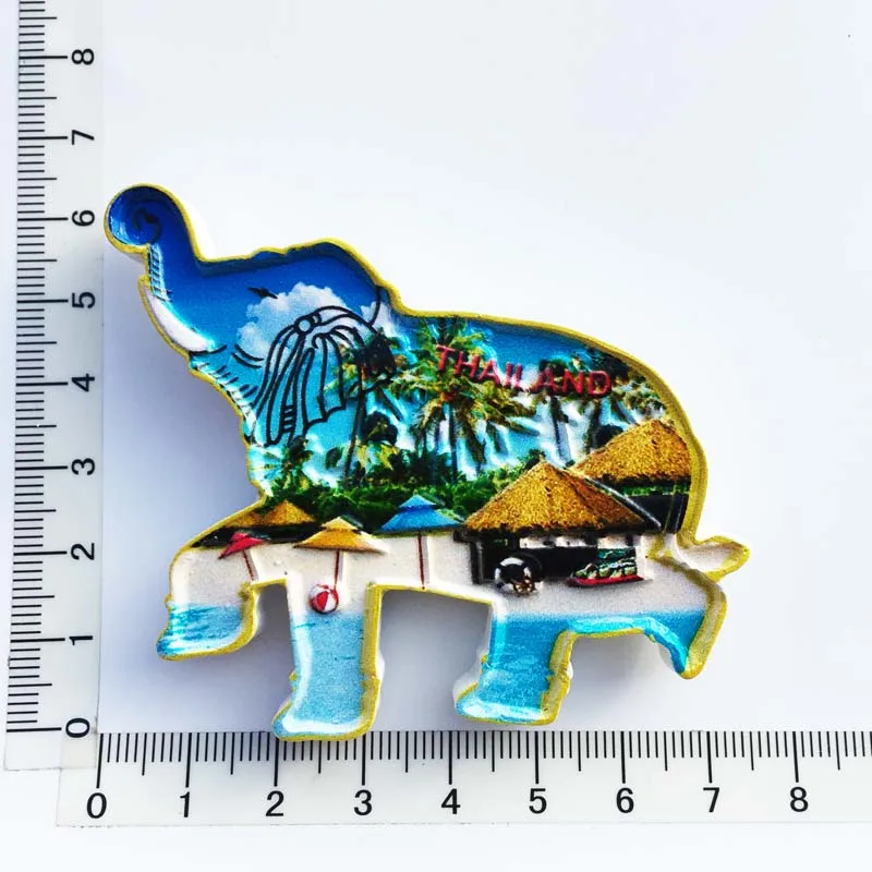 Тайский магнит на холодильник туристические сувениры из смолы украшение для