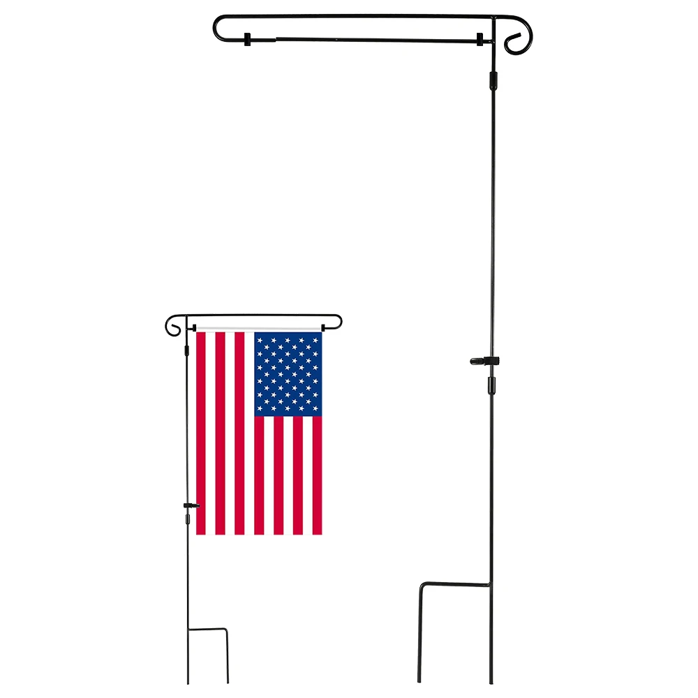 Garden Flag Pole Outdoor Yard Flags Stand Holder Banner Bracket Stoppers Flag Post Flagpole Holiday Theme New Arrival