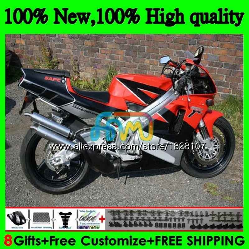 

Body For SUZUKI RGV250 SAPC VJ22 92 93 94 95 96 66BS.40 RGV-250 VJ21 VJ 22 RGV 250 1992 1993 Black red 1994 1995 1996 Fairing