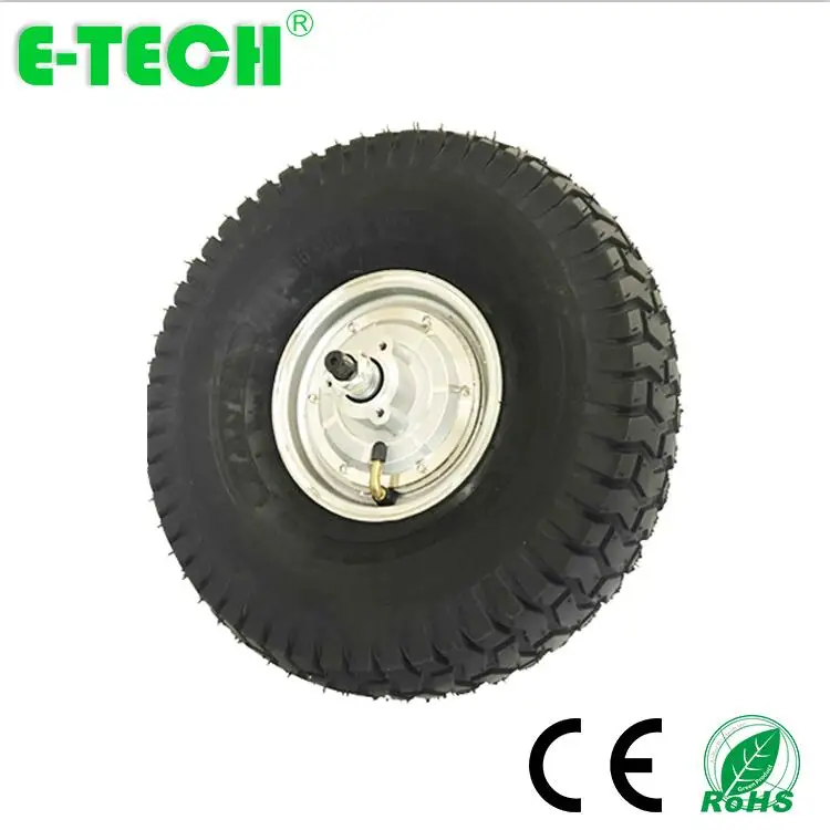 

CE approved 15 inch 500W 800W DC brushless gearless golf cart hub motor wheel