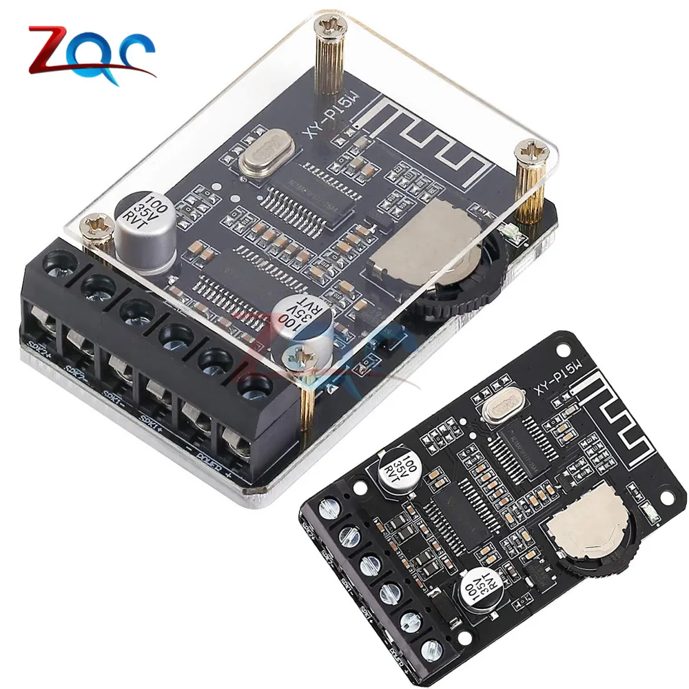 

10W/15W/20W/30W/40W Stereo Bluetooth Power Amplifier Board 12V/24V High Power Digital Amplifier Board Module XY-P15W