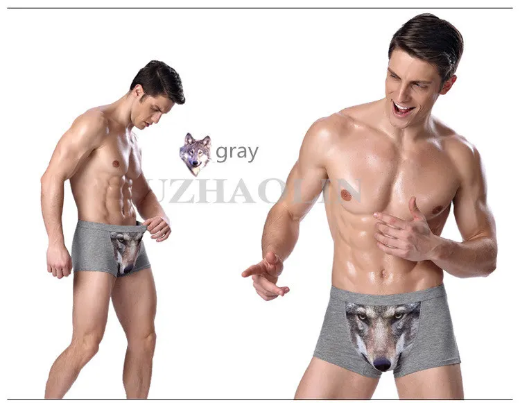 Мужские трусы-боксеры из модала s Wolf, нижнее белье, шорты, Ropa De Hombre, подарки Бэтмена, сексуальные мужские Бесшовные трусы, трусы-боксеры для мужчин