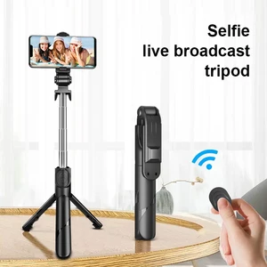 monopod tripod slef stick phone holder for iphone 12 pro max 11 foldable rotation blutooth tablet desk self timer bracket mount free global shipping