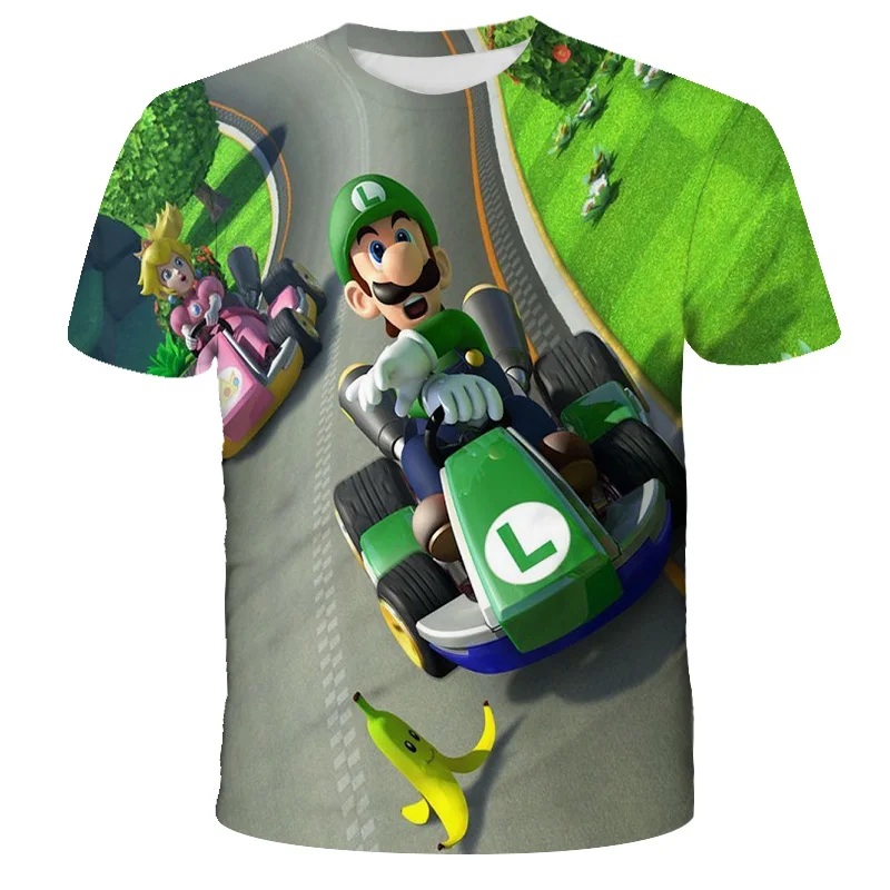 

Summer New child Harajuku style Classic games Super Mario t shirt Kids Mario Bros 3D print t-shirts Cartoon Funny tshirt tops
